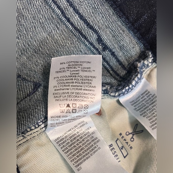 Lucky Brand Jeans Mens 38x32 Blue 410 Athletic Straight Stretch Dark Wash Denim - Picture 9 of 12